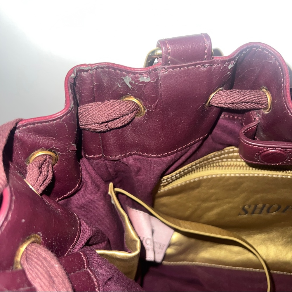 Vintage Pink JUICY couture bag purse Y2K preloved velour tote RARE hearts - Picture 8 of 15